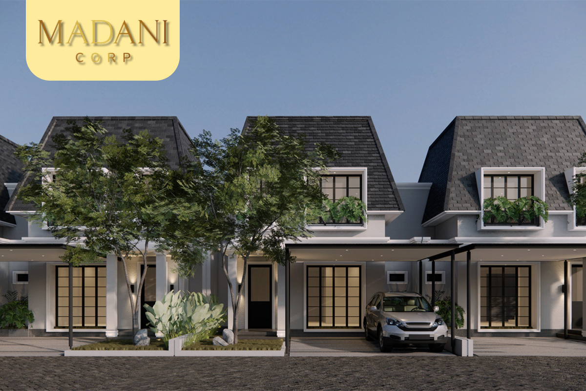 Salah satu produk Madani Corp, yaitu Madani Townhouse, sebuah komplek perumahan eksklusif yang di bangun dengan gaya Eropa Klasik di Kota Pekanbaru.